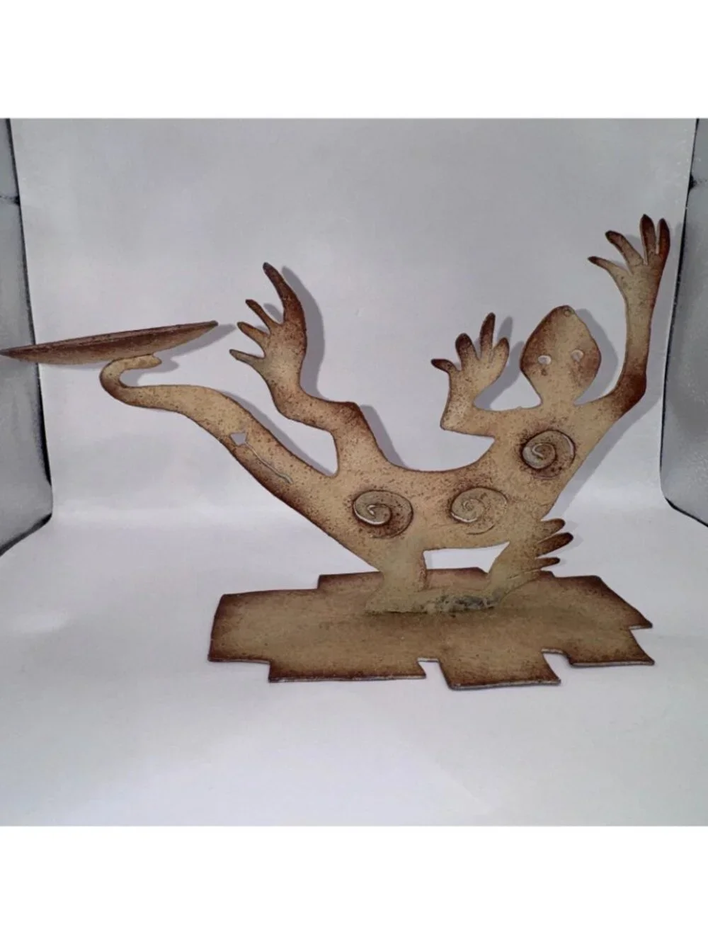Horned Lizard Southwestern Style Candle Holder Made In New Mexico America